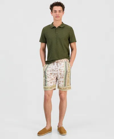 Guess Men's Charm Savanna Print Shorts In Animal Print