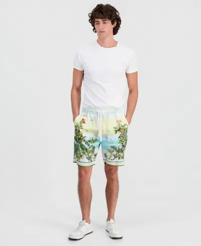 Guess Men's Charm Sunset Riviera Shorts In Multi