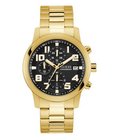 Guess Men's Chronograph Gold-tone Stainless Steel Watch, 44mm