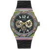 Guess Men's Classic Black Dial Watch In Black