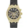 Guess Men's Classic Black Dial Watch In Black
