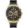 Guess Men's Classic Black Dial Watch In Gold