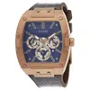 Guess Men's Classic Blue Dial Watch In Blue