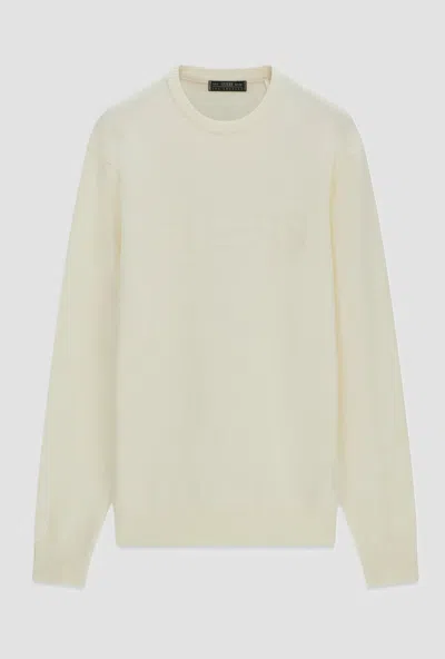 Guess Men's Crew Neck Sweater Beige In Neutral
