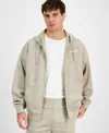 Guess Men's Daril Logo Hoodie In Pasadena Stone