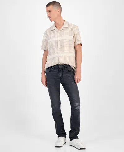 Guess Men's Davis Slim Straight Jeans In Blue