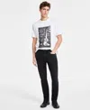 Guess Men's Davis Straight-fit Jeans In Black