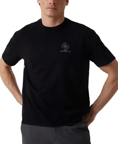 Guess Men's Distressed Quattro G Relaxed-fit Graphic T-shirt In Black