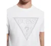 Guess Men's Eco Triangle Crewneck Tee In Pure White