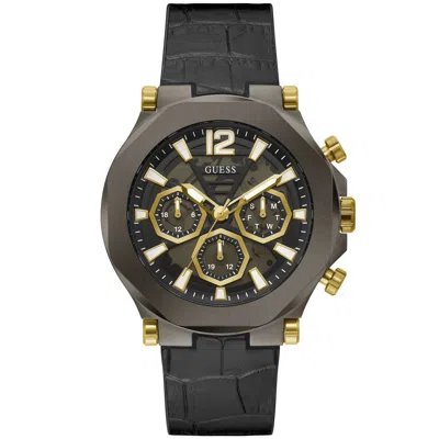 GUESS MEN'S EDGE BLACK DIAL WATCH
