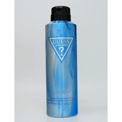 Guess Men's Elements Blue Frost Deodorant Body Spray 6 oz Fragrances 085715336675 In Multi