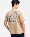 Guess Men's Embroidered Paisley Logo T-shirt In Animal Print