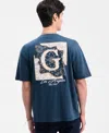 Guess Men's Embroidered Paisley Logo T-shirt In Multi