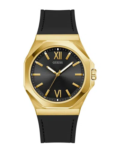 Guess Men's Emperor Black Dial Watch In Gold