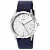 Guess Men's Exchange White Dial Watch In Silver