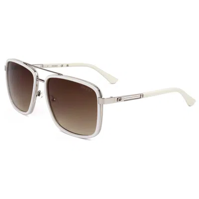 Guess Men's Factory 61mm Sunglasses In White
