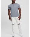 Guess Men's Finnley White Tapered Jeans In White