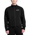 Guess Men's Full-zip Logo Sweatshirt In Black