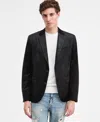 Guess Men's Fulton Embossed Velvet Blazer In Black