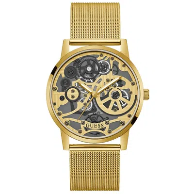 Guess Men's Gadget Gold Dial Watch In Gold / Gold Tone / Yellow