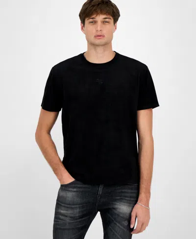 Guess Men's Garrett Quatro Q Short Sleeve T-shirt In Black