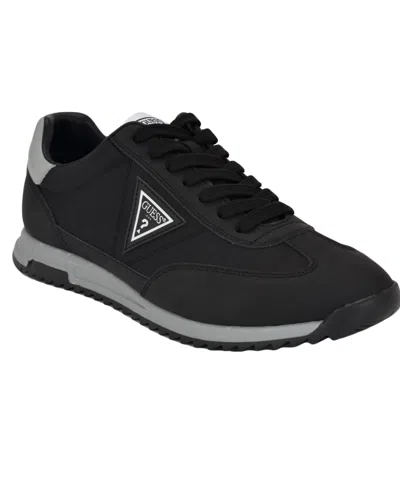 Guess Men's Gobert Lace-up Fashion Jogger Sneakers In Black,gray