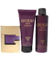 Guess Men's Gold 3pc Gift Set