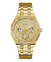 Guess Men's Gold Tone Multi-function Watch, 43mm In Gold