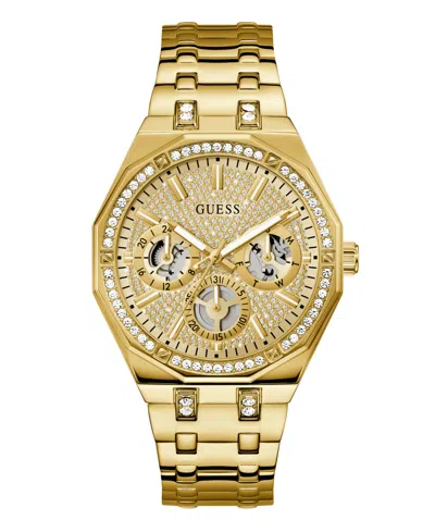 Guess Men's Gold Tone Multi-function Watch, 43mm