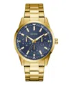 Guess Men's Gold Tone Multi-function Watch, 44mm In Gold