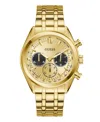 Guess Men's Gold Tone Multi-function Watch, 44mm In Gold