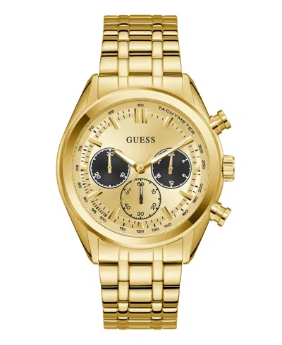 Guess Men's Gold Tone Multi-function Watch, 44mm