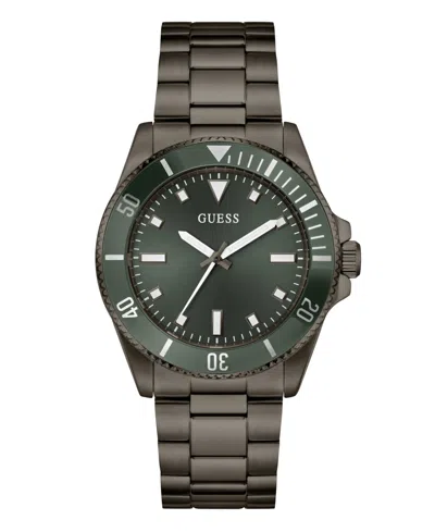 Guess Men's Gunmetal Analog Watch, 41mm In Brown