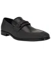 Guess Men's Haines Square Toe Slip On Dress Loafers In Black Multi