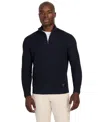 Guess Men's Headley Half Zip Mock Sweater In Black