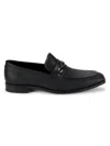 Guess Men's Colorez Branded Moc Toe Slip On Loafers In Black