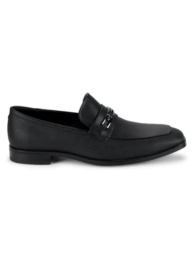 Guess Men's Hendo Apron Toe Bit Loafers In Black