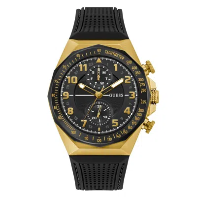 GUESS MEN'S HERRENUHR BLACK DIAL WATCH