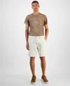 Guess Men's Herringbone Utility Shorts In Resort Sand Multi
