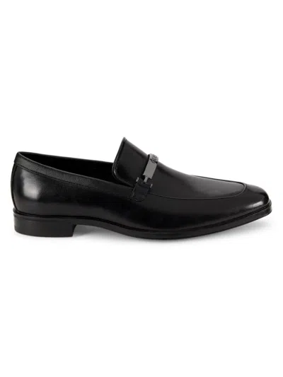 Guess Men's Herzo Logo Slip On Dress Shoes In Black