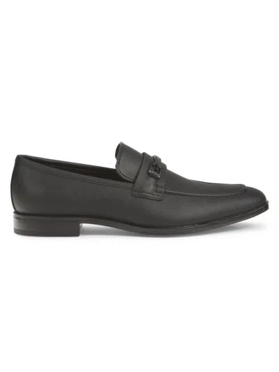 Guess Men's Hollas Logo Bit Loafers In Black