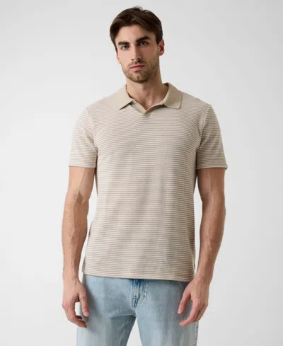 Guess Men's Hunter Stripe Knit Short-sleeve Polo Shirt In Multi