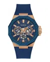 Guess Men's Indy Blue Dial Watch In Blue