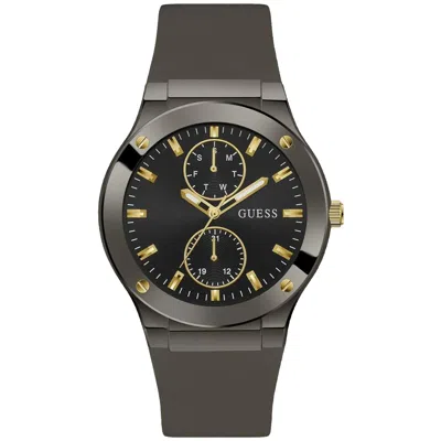 GUESS MEN'S JET BLACK DIAL WATCH