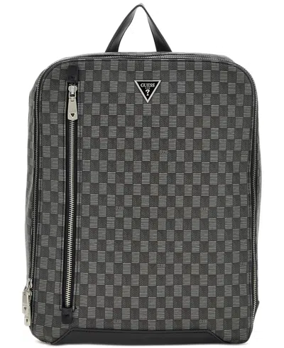 Guess Men's Jet Set Checker Logo Compact Bag In Black