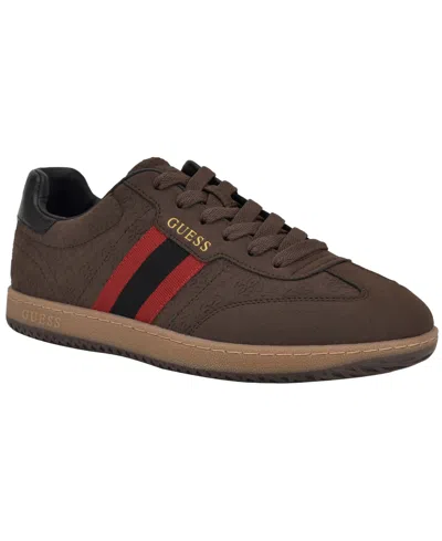 Guess Men's Kloane T-toe Fashion Lace Up Sneakers In Brown