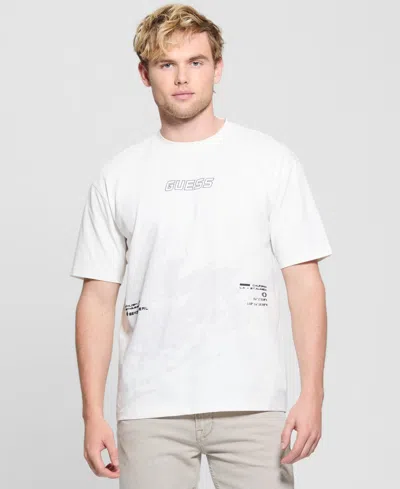 Guess Men's Kocha Crewneck Active T-shirt In White