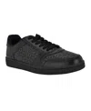 Guess Men's Leaton Branded Lace Up Casual Sneakers In Black