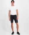 Guess Men's Logan Slim Fit Denim Raw Edge 9" Shorts In Blackwell