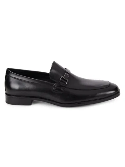 Guess Men's Logo Loafers In Black